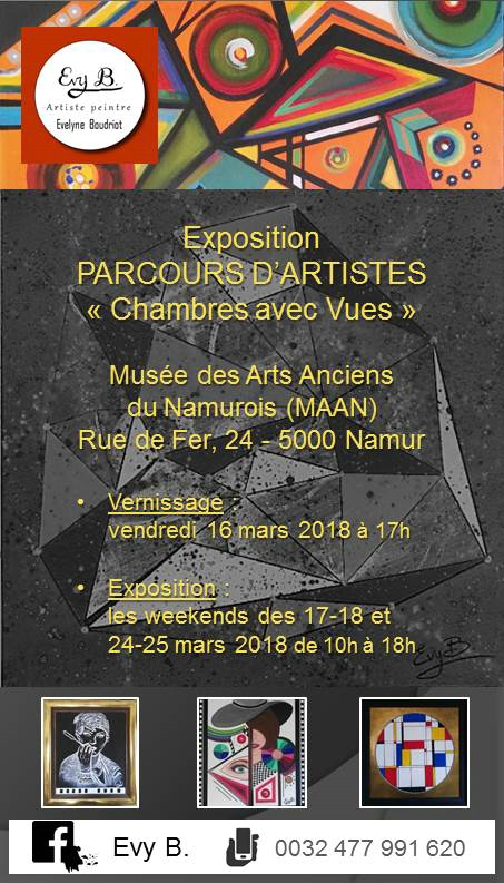 Evy B. expose son travail au Musée des Arts Anciens du Namurois